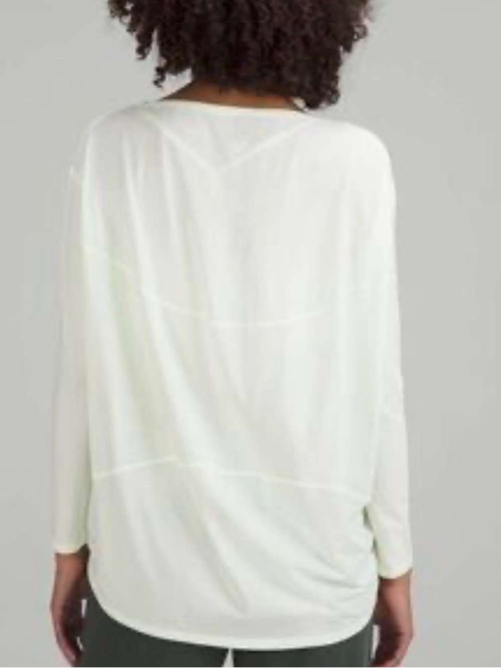 NEW lululemon athletica Women's Long-Sleeve Top in Pale Lime,